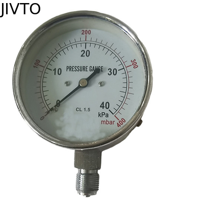 400 Mbar 3 Inch 75MM Lower Mount Capsule Pressure Gauge 1/4 BSP