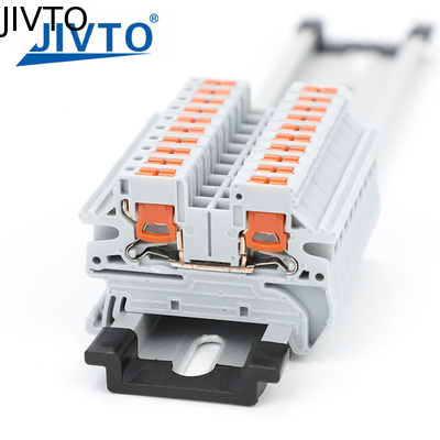 PTV 2.5 DIN Rail Terminal Block Side-Entry Push-in Connection 2.5mm2 26-12AWG Kablo Kablolama Elektrikli Kablo Bağlantısı