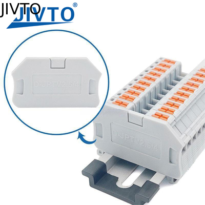 D-PTV 2.5/4 Yan Yönetici Yönlendirme için Son Kapak PTV 2 İtkinleyici Kablo Bağlantısı Elektrikli DIN Terminal Blok