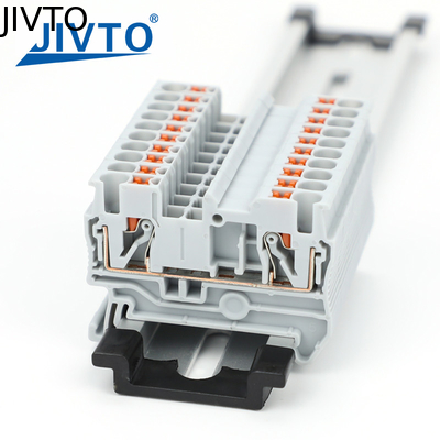 PT2.5 İtkinleyici Terminal Blok 2.5mm2 Bağlantı Kaynak Yükleme Çizgi Plug PT-2.5 Tel Elektrikli Din Rail Bağlantısı