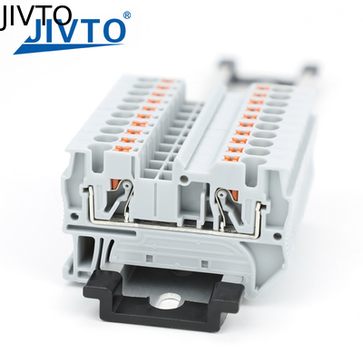 PT4 İtkinleyici Terminal Şerit Plug PT-4 4mm2 Kablo Bağlayıcısı Elektrikli Bağlantı Din Rail vidasız terminal bloğu PT 4