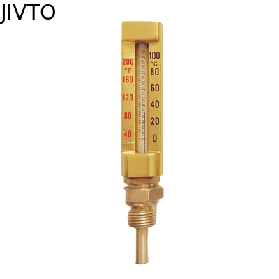 V Line 160MM 100 Derece Endüstriyel Cam Termometreler 3/4